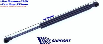 BAGAJ AMORTISORU RENAULT TWINGO 93- - TUFF 613097