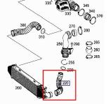 Turbosarj Hortumu Sol C-class W204 07-14 S2 - UCPA 10H128119