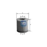 YAG FILTRESI BMW N20 F10 F20 F30 F22 F32 F34 F - UFI 2517100