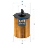 YAG FILTRESI MINI COOPER R56 R55 Peugeot 107 - UFI 25.037.00