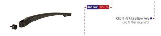 SILECEK SUPURGESI KOLU ARKA CLIO III - URS 392