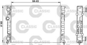x RADYATOR CLASSIC GOLF III-JETTA MEK 430x322 - VALEO 230503