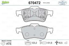 FREN BALATASI ARKA DISKLI TIP/AV61 2M008 AA/3 - VALEO 670472