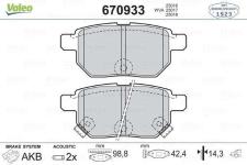 ARKA BALATA AURIS-COROLLA 1.4-1.6 VVTI 07-10  - VALEO 670933