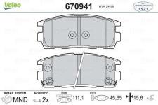 FREN BALATASI ARKA OPEL CAPTIVA ANTARA Z20S 0 - VALEO 670941