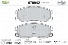 ON BALATA ANTARA 2.4-3.2 V6-2.0 CDTI 2.2CDTI  - VALEO 670942