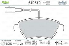 On Fren Balata Albea 1.3 Jtd Stilo 1.2 Linea Punto Albea 1.3 - VALEO 670670