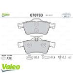 FREN BALATASI ARKA DISKLI TIP/93183140/931761 - VALEO 670783