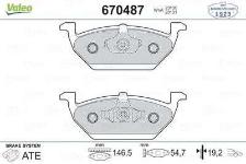 ON FREN BALATASI GOLF IV 97- BORA 98- POLO V  - VALEO 670487