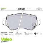 DISK FREN BALATA ARKA OPEL ASTRA G/ASTRA H/ME - VALEO 670584