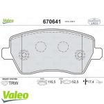 FREN BALATASI ON RENAULT CLIO III/MODUS/DUSTE - VALEO 670641