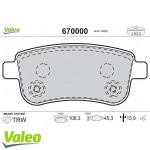 FREN BALATASI ARKA OTOMATIK EL FREN SISTEMLI  - VALEO 670000