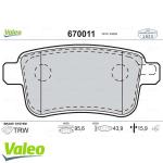 FREN BALATASI ARKA MERCEDES CITAN W415 12 . R - VALEO 670011