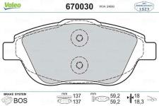 On Fren Balatasi C3 İi 1.1.1.4.1.4 Hdi.1.6 Vt - VALEO 670030
