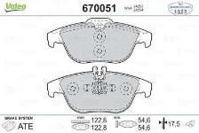 DISK FREN BALATA ARKA MERCEDES C-SERISI W204/ - VALEO 670051