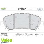 ON BALATA QASHQAI 1.5 DCI-1.6-2.0-2.0 DCI 07  - VALEO 670067