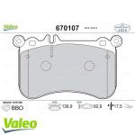 FREN BALATASI ON  MERCEDES W221 - W212 E-S 50 - VALEO 670107