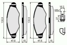ON FREN BALATASI P206 1.4HDI 01-P206 1.1/1.4/ - VALEO 670461