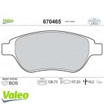 FREN BALATASI ON PSA 207/307/C4 B.M 02- 4254. - VALEO 670465