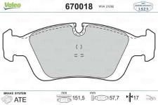 ON BALATA BMW E36 316-318-320-323-325-328- 92 - VALEO 670018