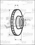FREN DISKI ON LOGAN 1.5 SOLENZO 1.4 1.9D 235x - VALEO 186727