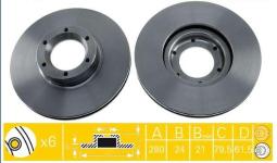 FREN DISKI ON MASTER MOVANO BOXER 2.5 DTI 98- - VALEO 186688