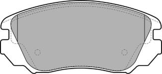 ON BALATA INSIGNIA 1.6-1.6T-1.8-2.0CDTI 08 13 - VALEO 671047