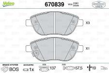 DISK FREN BALATASI ON FIAT 500L 10.12-   #### - VALEO 670839