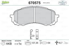 Balata Fren On-Subaru İmpreza 00-12 1.5 - VALEO 670575