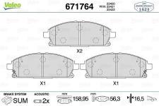 Balata Fren On-Nissan Xtrail 00-07/patfinder 97-04 - VALEO 671764