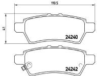 ARKA FREN BALATASI PATFINDER 2.5DCI 4X4 05-11 - VALEO 670730