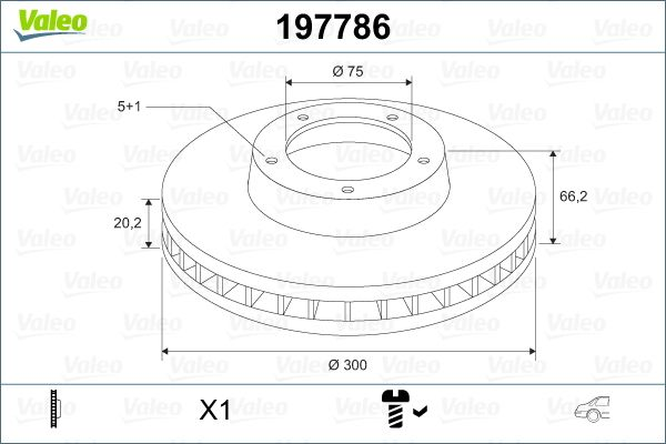 FREN DISKI ARKA BMW F30 F32 F34 F36 - VALEO 197786
