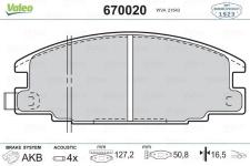 Fren Balatasi On Opel Frontera A - VALEO 670020
