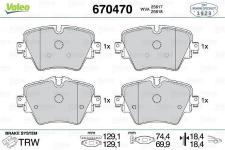 FREN BALATASI ON BMW F40 F45 F46 F48 F39 G30  - VALEO 670470