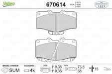 On Fren Balatasi Toyota Hilux 1988-2000 Ln 10 - VALEO 670614