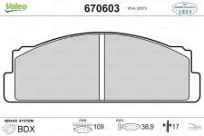 Disk Fren Balata On Renault R12 - VALEO 670085