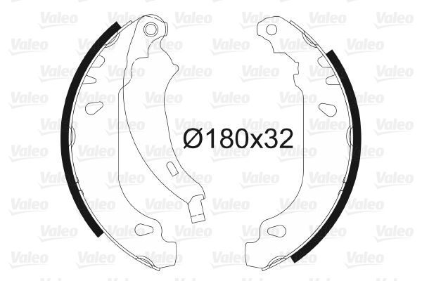 ARKA PABUC BALATA P206 1.4I 1.6I 1.4HDI 1.9D  - VALEO 562650