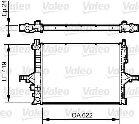 Motor Radyatoru Volvo S60 S80 V70 2.4 00 10 Klimali - VALEO 735237