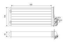 KALORIFER RADYATORU OPEL MOVANO RENAULT MASTE - VALEO 812170