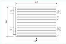 KLIMA RADYATORU KONDANSER DACIA DUSTER LOGAN  - VALEO 814077