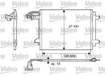 KLIMA KONDENSORU VW CADDY III 1.6 04-15. VW T - VALEO 817806