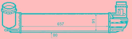 TURBO RADYATORU  RENAULT MEGANE III SCENIC II - VALEO 818878