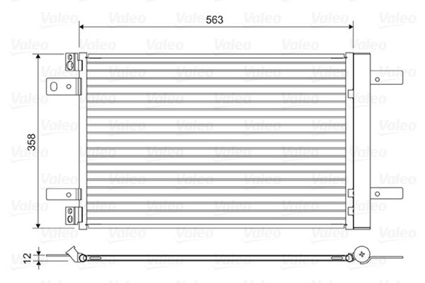 KLIMA RADYATORU P308 P3008 P508 P5008 PARTNER - VALEO 822550