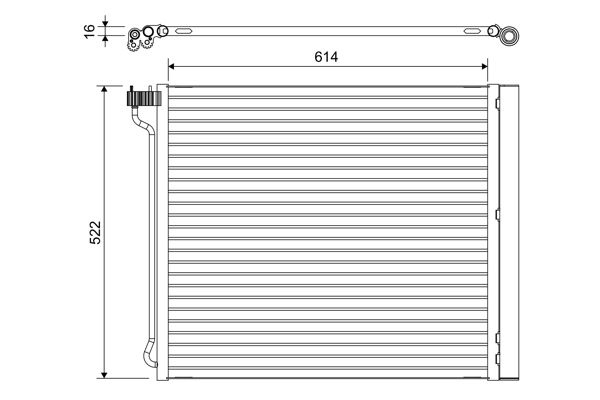 KLIMA RADYATORU BMW S63 N63 E70 E71 F15 F16 G - VALEO 822649