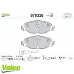 FREN BALATASI ON GDB1956/FDB4433 VW GOLF7-A3- - VALEO 670328