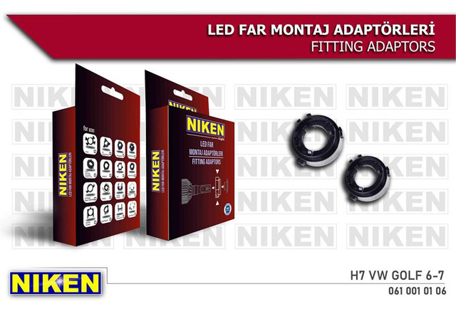 LED FAR MONTAJ ADAPTORU H7 VW GOLF 6-7 - NIKEN 0610010106