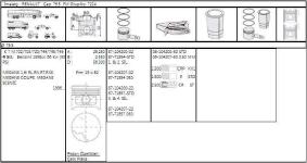 SEGMAN 79.50 MM 0.50  RENAULT MEGANE K7M - YENMAK 9166-050