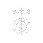 MOTOR PISTON SEGMAN 0.40 PALIO-ALBEA-D - YENMAK 31-04282-040