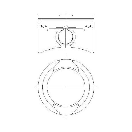 PISTON+SEGMAN 0.40 70.80MM PUNTO PALIO - YENMAK 31-04285-040