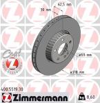 FREN DISKI ON MERCEDES C-CLASS W205 - ZIMMERMANN 400.5519.30